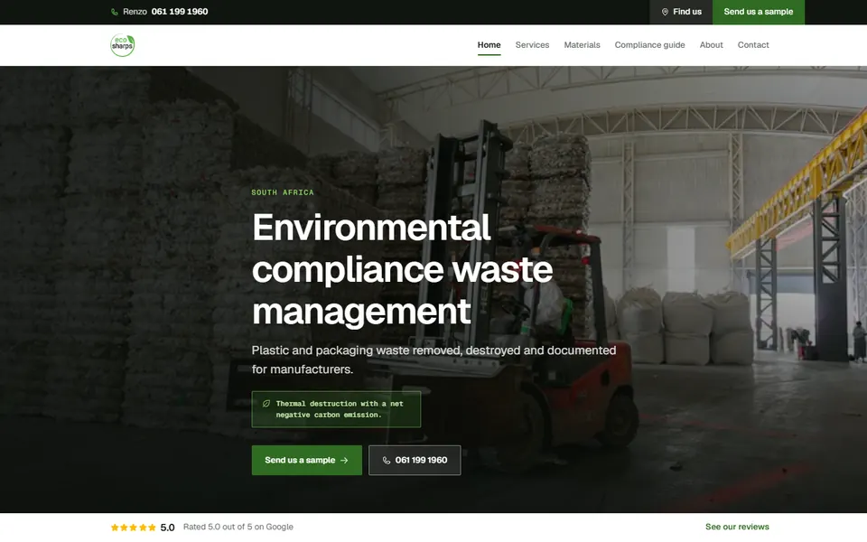 Eco Sharps website