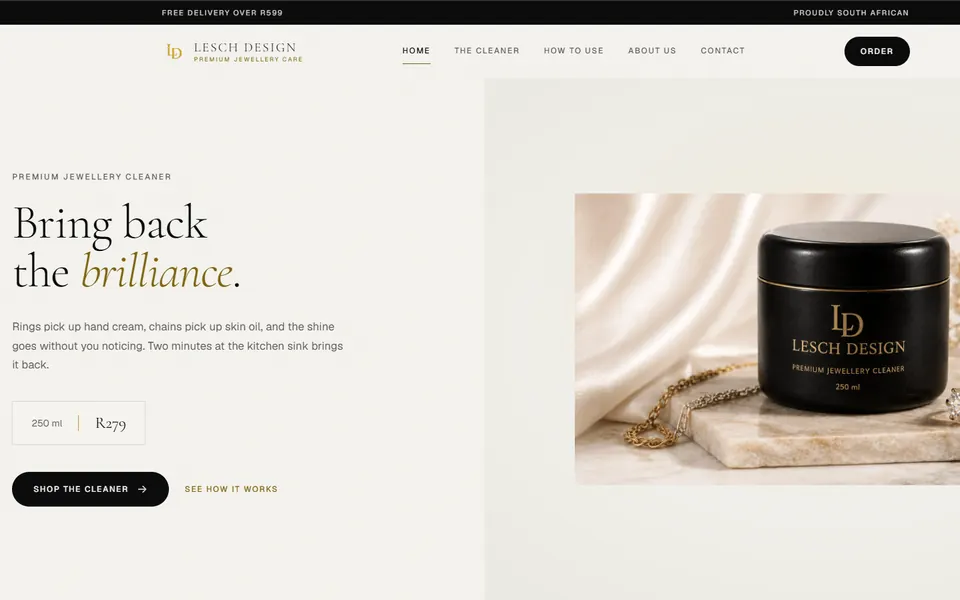 Lesch Design website